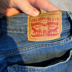 Levi stretch shorts.